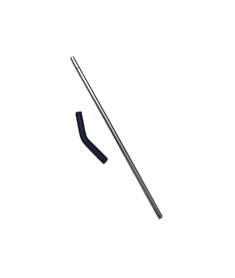 Reusable stainless steel drinking straw