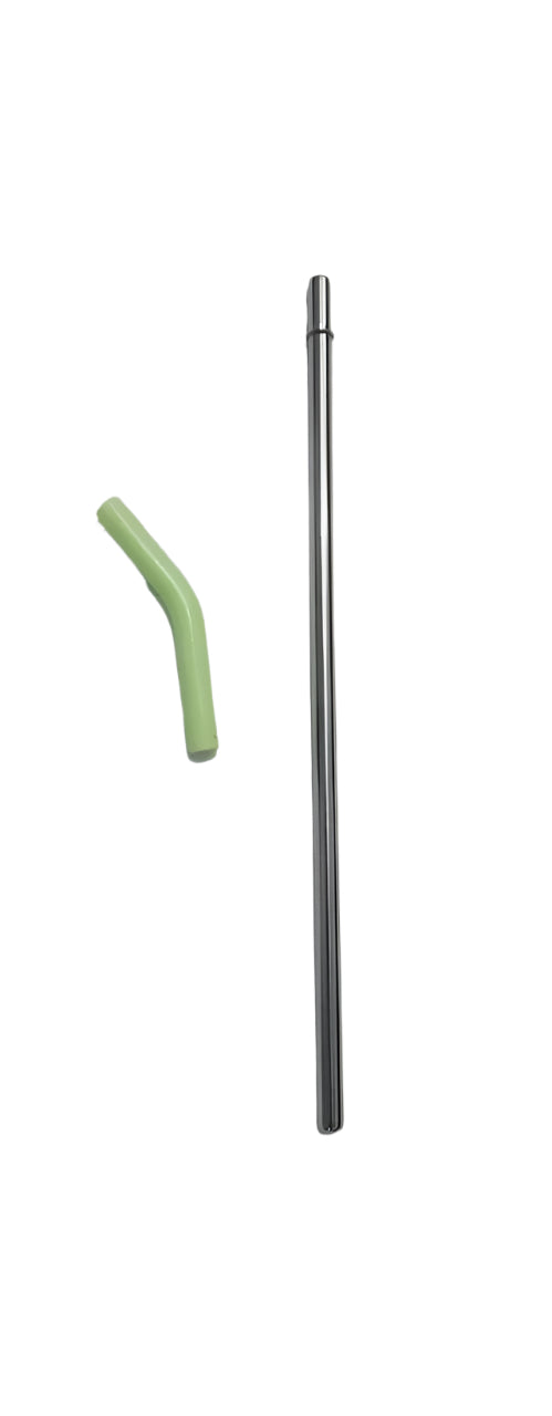 Reusable stainless steel drinking straw